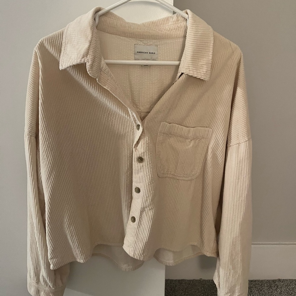 Corduroy jacket button up